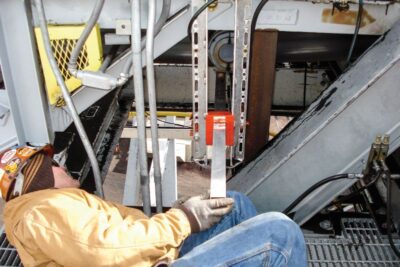 The Martin Conveyor Belt Carryback Gauge is a patented tool for estimatingcarryback on the return side of a conveyor belt.