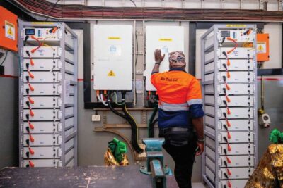 Solar power project’s facility at Kwambula Trades Training Institute.